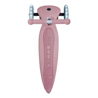 Globber Trotinette 3 roues Junior Foldable Rose/Berry avec guidon réglable, roues LED multicouleur sans piles (dynamo) pour garçon