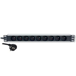 Multiprise MCL 9 prises 19'' avec interrupteur et montage en rack