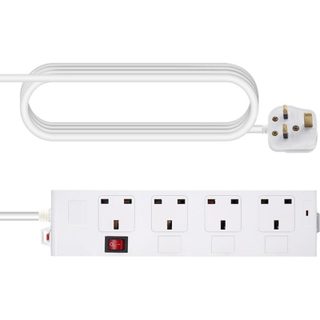 Multiprise Vision TC-PSTRP4UK 4 prises avec protection et interrupteur 1,8 m
