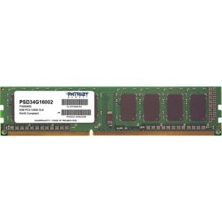 Patriot Signature Line PSD34G16002 4Go 1x4Go DDR3 1600MHz CL9 240-pin DIMM