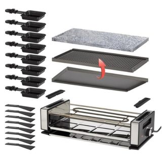 Parrilla intérieure Unold 48760 Raclette 8 personnes 1200 W Noir/Acier inoxydable