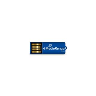 Clé USB MediaRange MR975 8GB USB 2.0 bleue sans capuchon