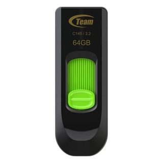 Clé USB Team Group C145 64 Go USB-A 3.2 Gen 1 Glissante Noir Vert