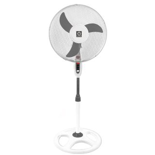 Ventilateur sur Pied Thulos ET-F16SFV2 45W 40,6cm 3 Vitesses Hauteur Réglable avec Lumière