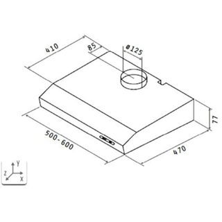 Campana extractora Respekta DH 640 IXL Air sortant 60cm LED inox