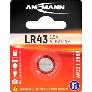 Pile bouton Ansmann LR 43 Alcalino 1,5V