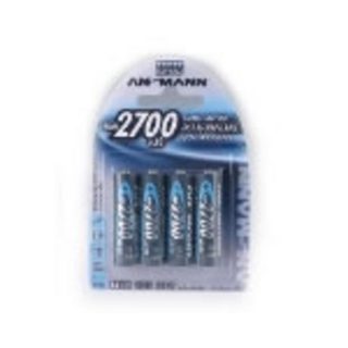 Pile rechargeable Ansmann AA 2700mAh NiMH - Pack de 4