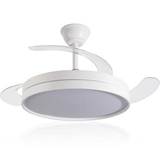 Ventilateur de Plafond avec Lumière Daewoo DW5008 30W 106cm 6 Vitesses Pales Rétractables Télécommande