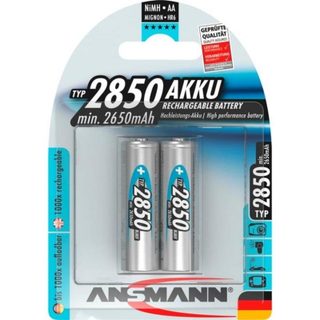 Pile rechargeable Ansmann AA NiMH 2850 mAh 2 unités