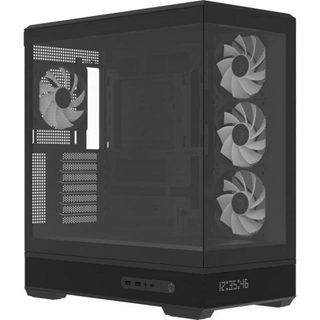 AeroCool P500B Digi Torre Midi Panneau Verre ARGB Écran LED