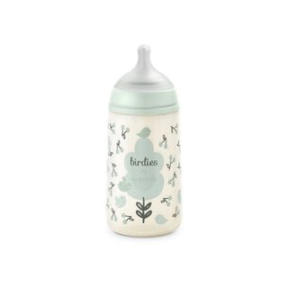 Bouteille Suavinex Birdies 270 ml Vert avec Tétine SX Pro M Débit Moyen