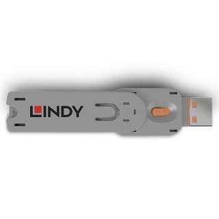 Clef de blocage de port USB type A Lindy 40623 Orange