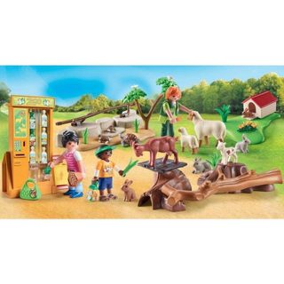 Jeu Playmobil MyLife 72007 Découverte Animaux de Ferme, 63 Pièces