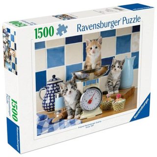 Puzzle Ravensburger 1500 Pièces Chatons En Cuisine 80x60 cm