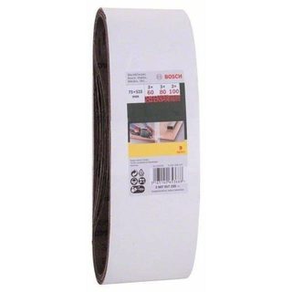 Bande de ponçage Bosch 533 x 75 mm 9 bandes grains 60/80/100