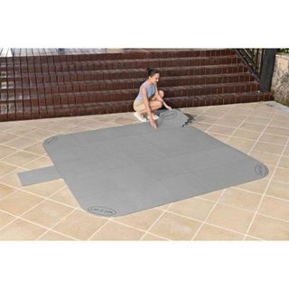 Bestway Tapis de sol Lay-Z-Spa carré ou rond 196 x 196 cm