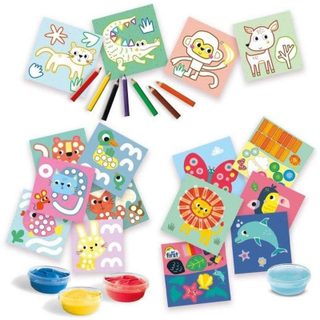 Kit créatif 3 en 1 SES Creative My First - Peindre, colorier, coller