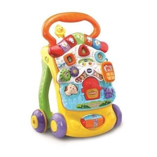 VTech Super Talking 2-en-1 Marchette Panneau Activités Détachable Multicolore