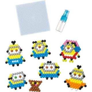 Kit Perles Aquabeads Minions 2 530 Pièces Multicolore Plaque Quadrée Pulvérisateur