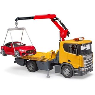 Camion de Jouet Bruder Scania Super 560R Grue Lumière Son 1:16