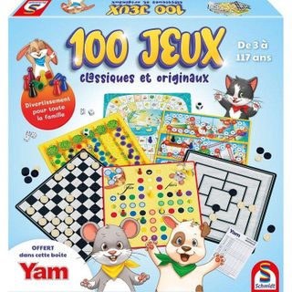 Coffret de jeux Schmidt Spiele 100 jeux classiques et originaux pour toute la famille