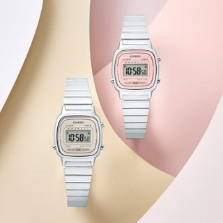 Casio Montre LA670WEA Numérique Vintage Acier Inoxidable pour femme