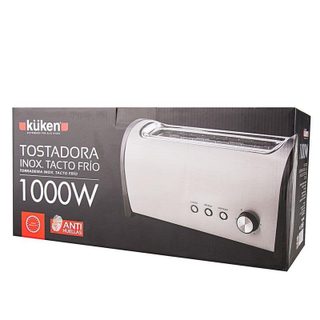 Grille-pain Küken 33623 1000W 1 Tranche Acier Inoxydable Noir