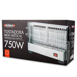 Grille-pain KUKEN 30288 Vertical Inox 2 tranches 750W Acier inoxydable
