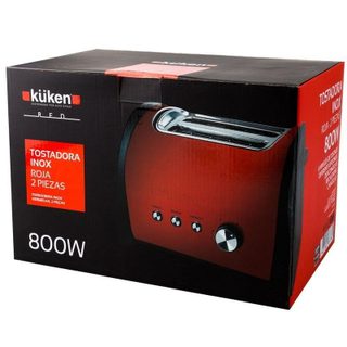 Tosteur Küken 33778 Rouge 2 fentes 800 W Polycarbonate Acier