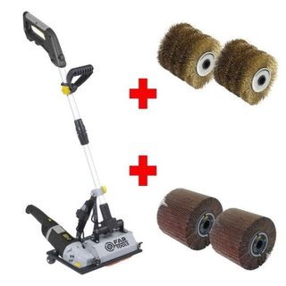 Fartools Grand Renovator Machine à Rénover Sols 300 W 1600-3000 Rpm + Pack 3 Bros