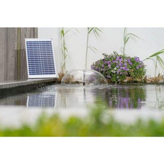 Kit Pompe Solaire pour Fontaine Ubbink SolarMax 1000 - 20W, 1350 l/h, Buse Volcan et Cloche