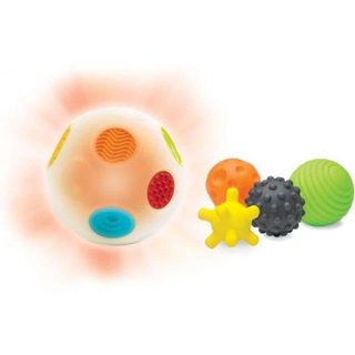 Set de 5 Boules Sensorielles Infantino Son et Lumière Stimulation Bébé