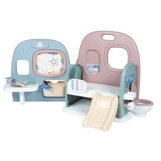Garderie Pliable pour Poupées Smoby Baby Care, 4 Zones de Jeu et Accessoires