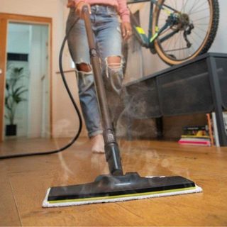 Mop pad Kärcher EasyFix SC1-SC5, microfibra douce blanche, 2 pièces