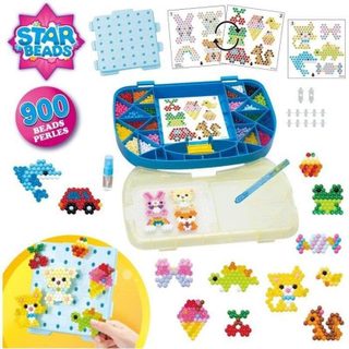 Aquabeads Starter Case Azul - Kit Créatif 900 Perles avec Spray et Outils