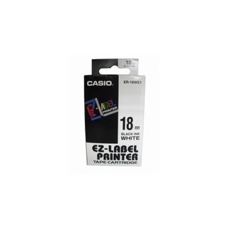 Ruban d'étiquetage Casio XR-18WE 8 m x 18 mm noir sur blanc