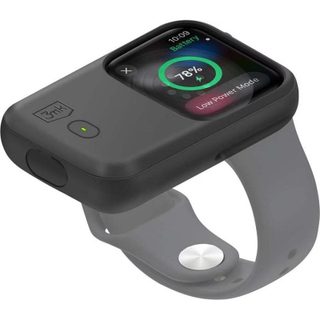 Coque batterie 3MK pour Apple Watch 44mm/45mm noire avec charge intégrée