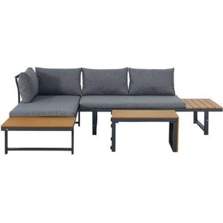 Ensemble lounge exterieur Bora 4 places Polywood