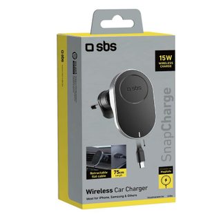 Support voiture SBS TESUPP15WRETRACABL Chargeur sans fil integre