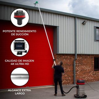 Aspirateur Industriel Monster 3000W 80L avec Tubes Extensibles et Caméra 4K