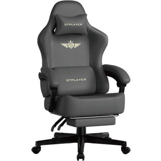 Chaise gaming GTPLAYER Ergonomique 160 degres reclinable repose-pieds