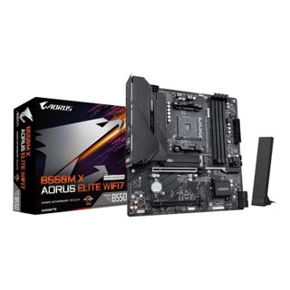 Gigabyte B550M X AORUS ELITE WIFI7 AMD B550 AM4 DDR4 Micro ATX WiFi 7 RGB