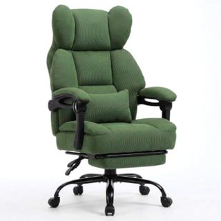 Gtplayer Chaise ergonomique avec repose-pieds, soutien lombaire, accoudoirs synchronisés