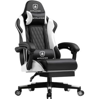 Chaise GTPLAYER Ergonomique Gaming Soutien Lombaire Repose-pieds