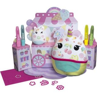 Peluche licorne squishy Blopens Xtra Candy Rose Lansay
