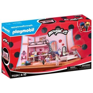 Set de jeu Playmobil 71334 Chambre de Marinette Miraculous 73 pièces