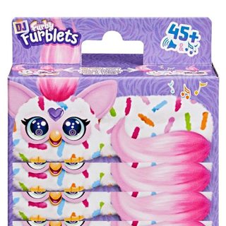 Jouet en peluche électronique Hasbro Furby DJ Furblets Berry-Cup-Cake avec clip