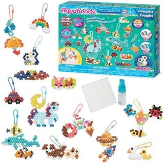 Set Aquabeads pour porte-clefs et pendentifs, 1400 perles multicolores