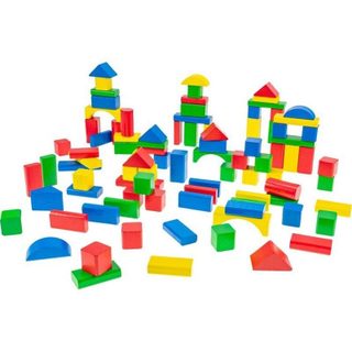 Heros Blocs de Bois Multicolores Set 100 Pièces