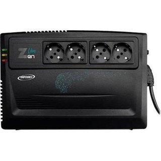 Sai INFOSEC 0,8 kVA Batterie Plomb 13 Minutes 4 Prises Type E/F